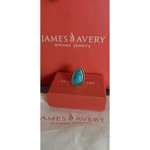 James Avery Retired Puerto De Luna Turquoise Ring Size 8.5